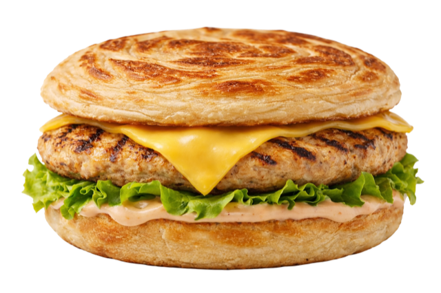 Burger Paratha (Chicken)